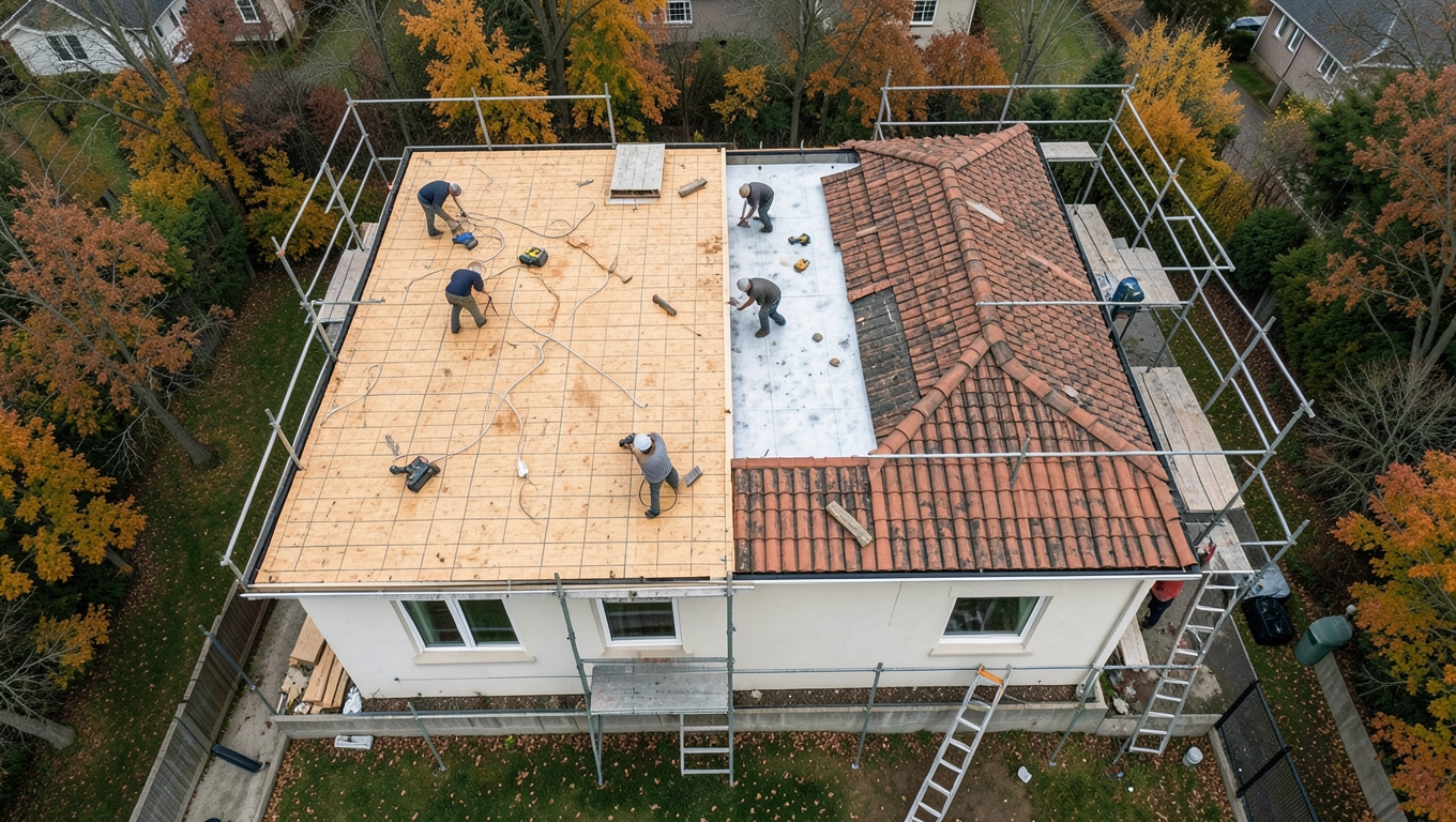 wymiana dachu 200m2 cena